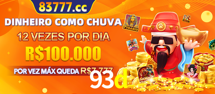 Banner do programa de recompensas Recomende para amigos do 93d, detalhando os bônus por convidar amigos, com prêmios que chegam a R$288.888.