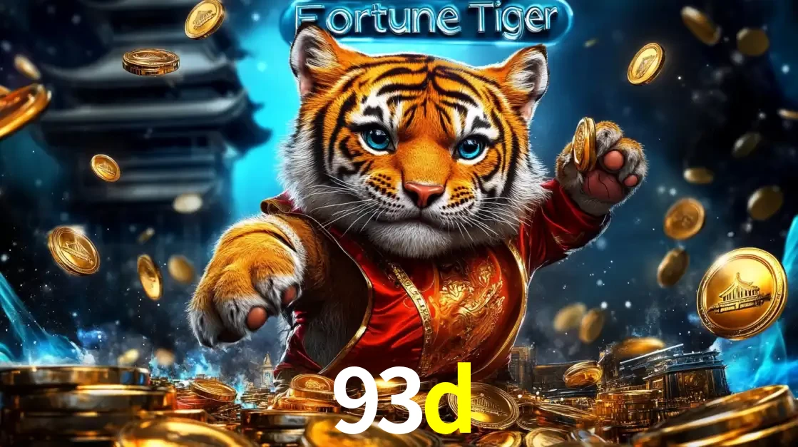 Imagem promocional do jogo de slot Fortune Tiger, com um tigre majestoso em traje tradicional cercado por uma fortuna em moedas de ouro, disponível agora no cassino 93d.